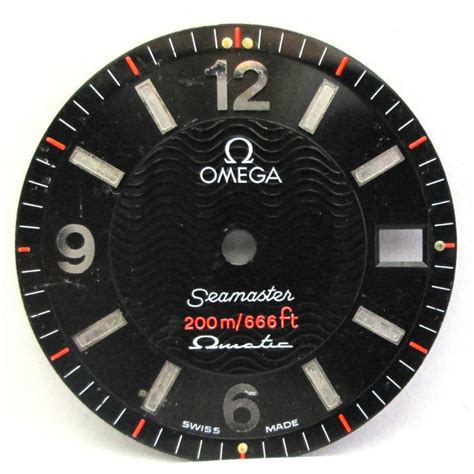 omega black dial watch|omega replacement dial.